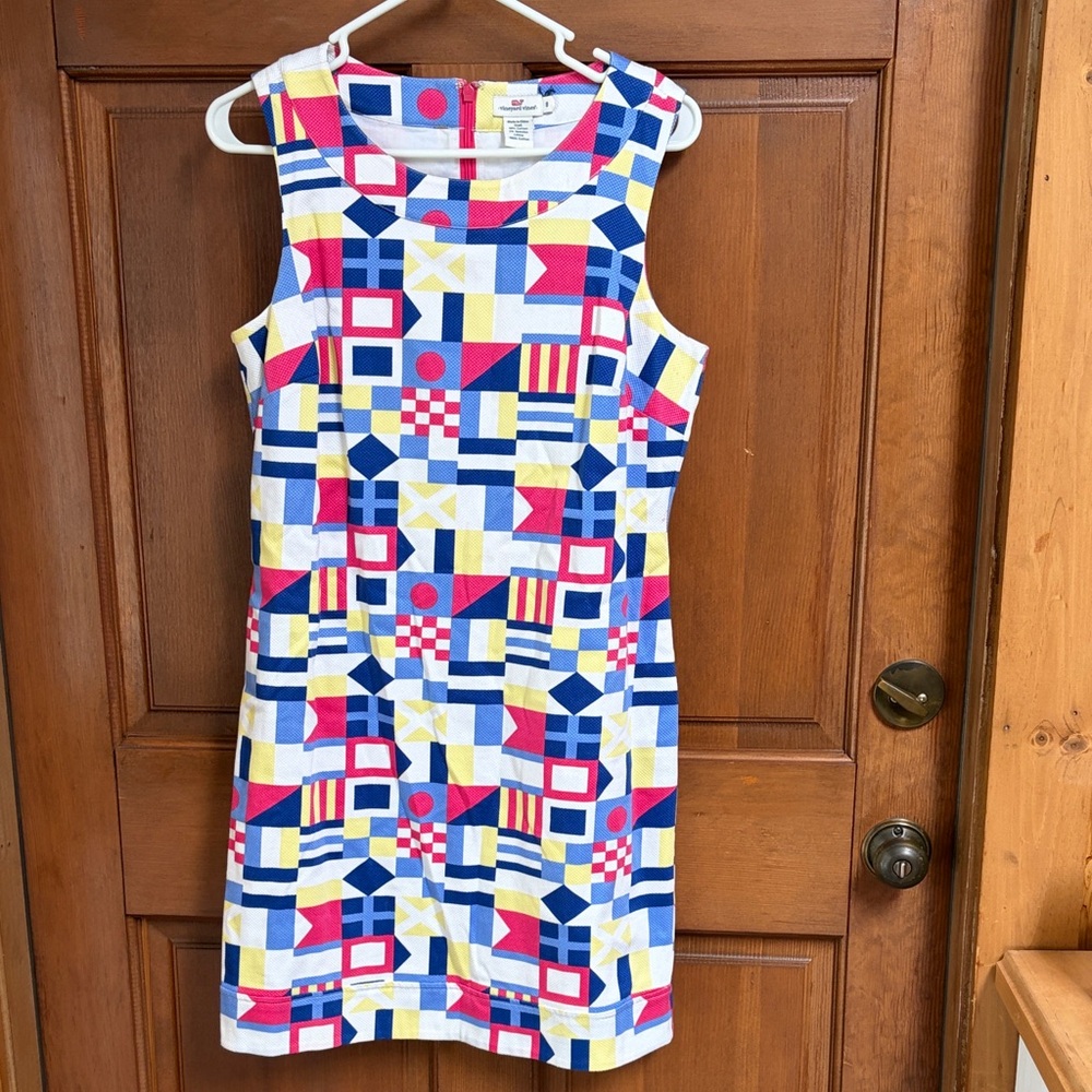 Vineyard Vines Geometric Cotton Dress Size 8